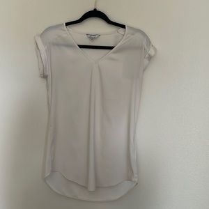 XS express white blouse v neck